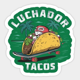 Luchador Tacos Sticker